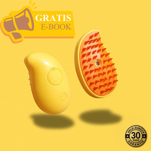 SteamyPfote - Dampfbürste für gesundes, glänzendes Fell