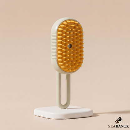 SteamyPfote™ – Die stressfreie Dampfbürste für dein Haustier